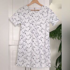 Current/Elliott The Fray Edge Floral Denim Dress